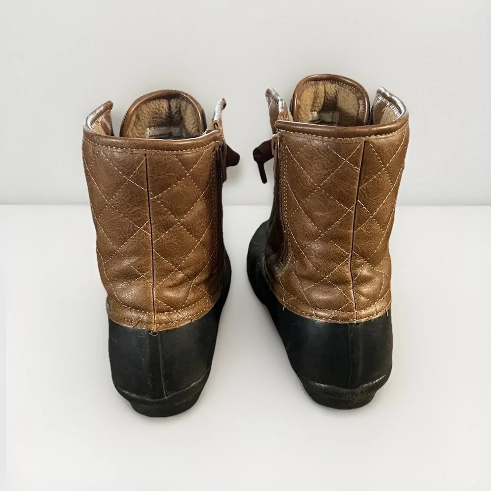 Stevies Quilted Fleece Lined Duck‎ Boots Size 5